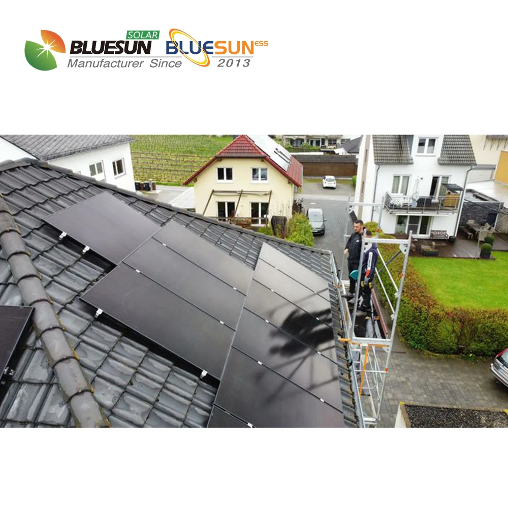 Bluesun Hybrid 10kwh 5kv Solar System Price 48V Battery Solar Panel and Battery System