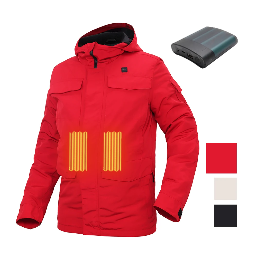 Midian Thermal Clothing Man Heated Jacket Hood Mountain Jacket And Hoddies Smart Clothes Winter Sports