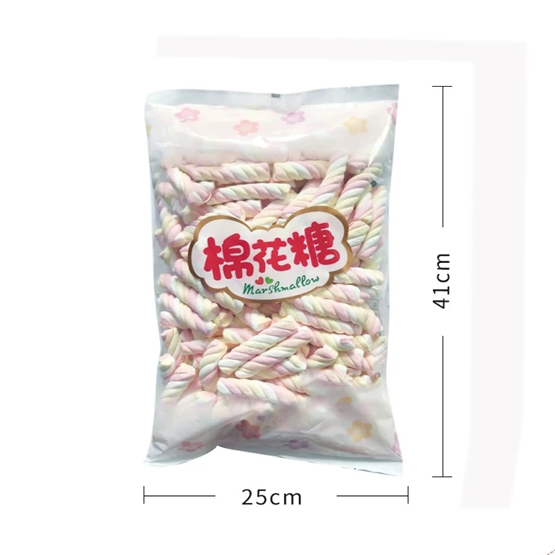 Halal High Quality 8g Twist Multi Color Strawberry Flavoured Marshmallow
