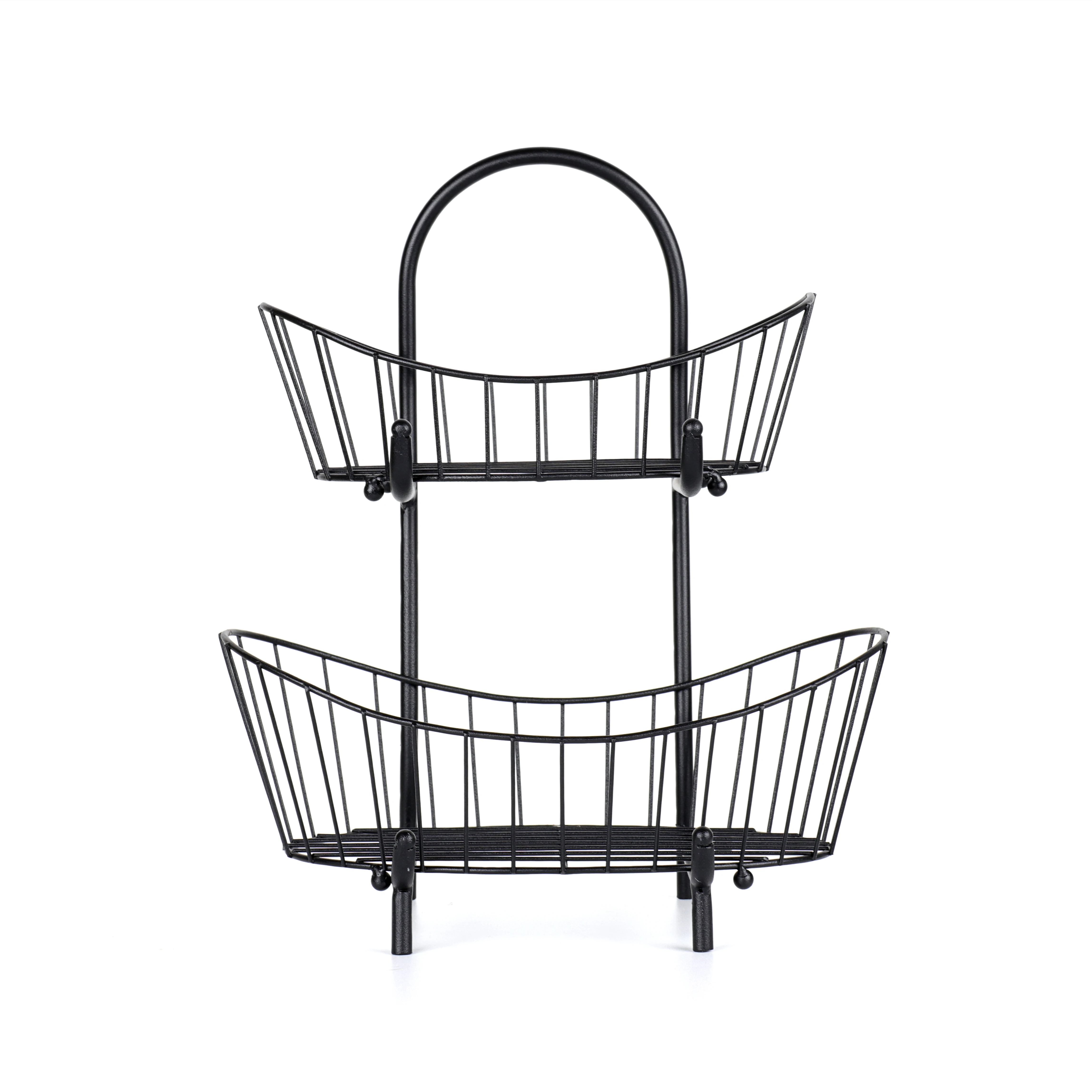 Tea table retractable  luxury 2 tier metal stainless steel fruit basket