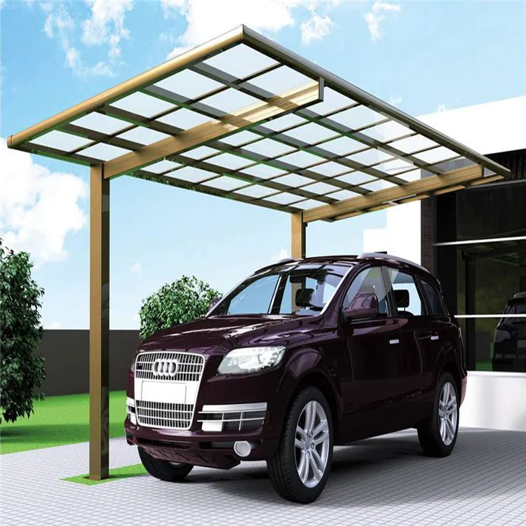 New Design Modern Car Sun Shade Pergola Aluminum Polycarbonate Carport