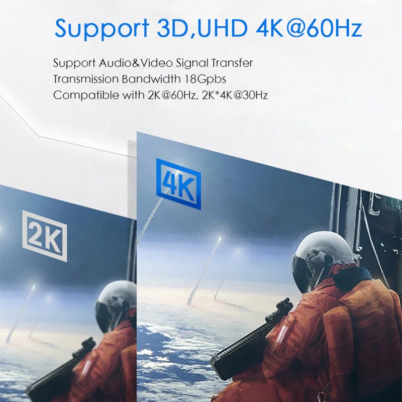 HDMI Kabel 2.0 Gold Plated 10M 30M 50M 100M HDMI Optical Fiber Cable 4K 60Hz AOC HDMI Cable