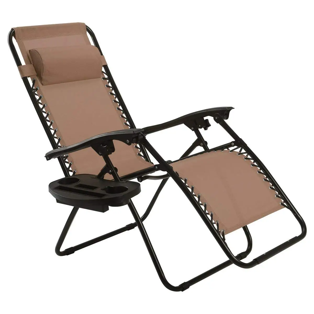 Zero gravity Chair Folding Leisure Metal camping Band Style Outdoor Fabric Lounger Furniture