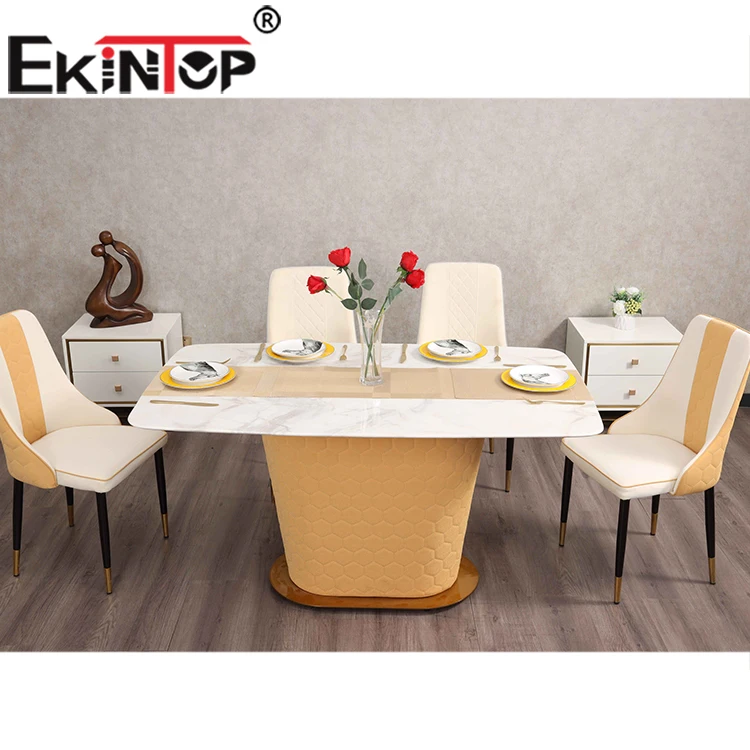 Ekintop popular hot selling dining table set modern dining room furniture table and chairs