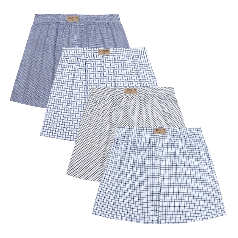 UOKIN бесплатный образец, мужские домашние повседневные дизайнерские шорты, боксеры, нижнее белье, одежда для сна, большие размеры