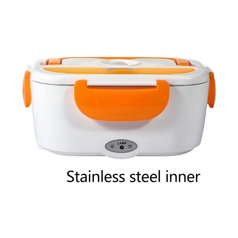 Two-in-one Electric Heated Electric Lunch Box Food Heated Plastic Stainless Steel for Car and Office Home Portable Hot Lunch Box