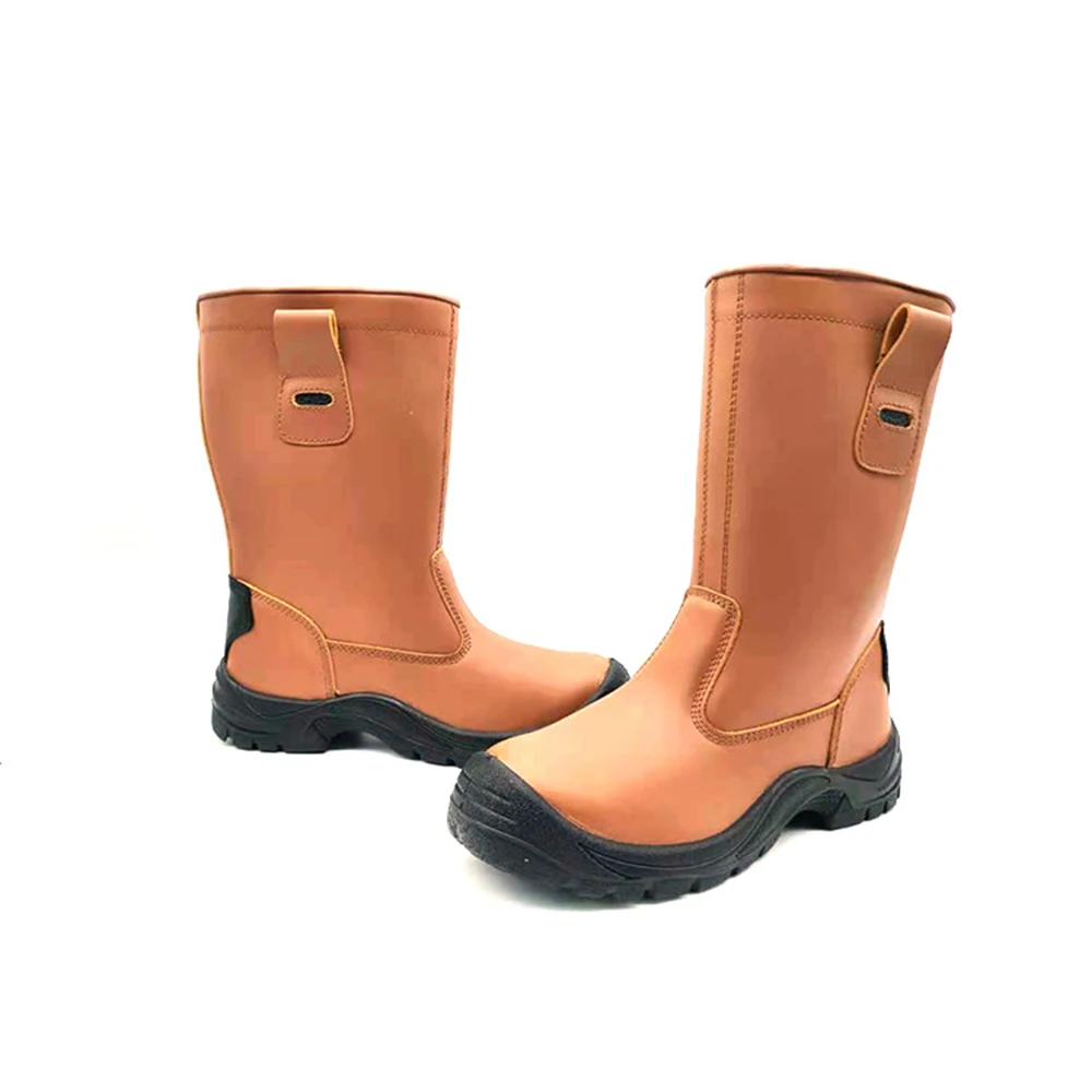 oil resistant anti slip man steel toe shoes safety work boot safety welding shoes for welder