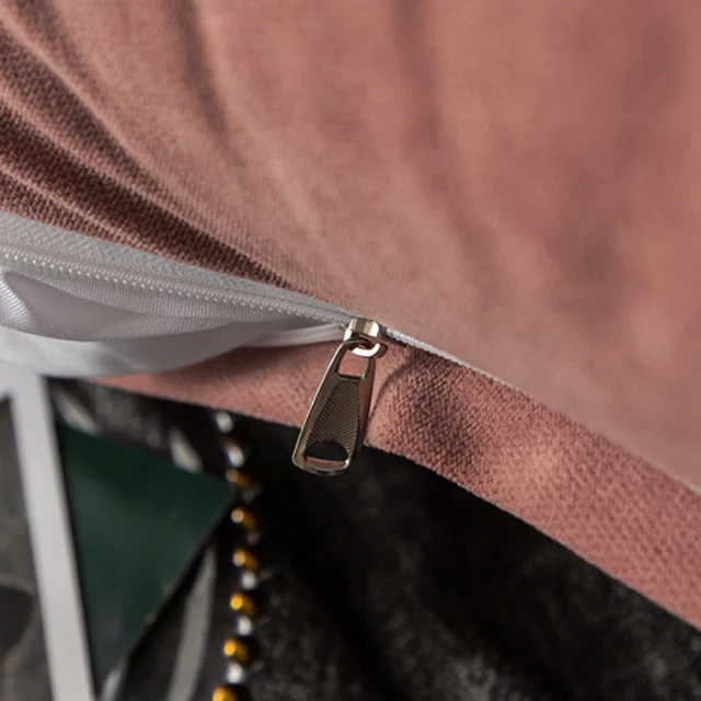 New Design Light Luxury Embroidery Headrest Double Pillow Bench Cushion Back Support Anti-Collision