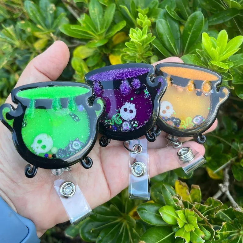 Custom Heavy Duty Nurse Accessories Name Id Reels Retractable Card Holder Funny Motivational Shaker Badge Reel