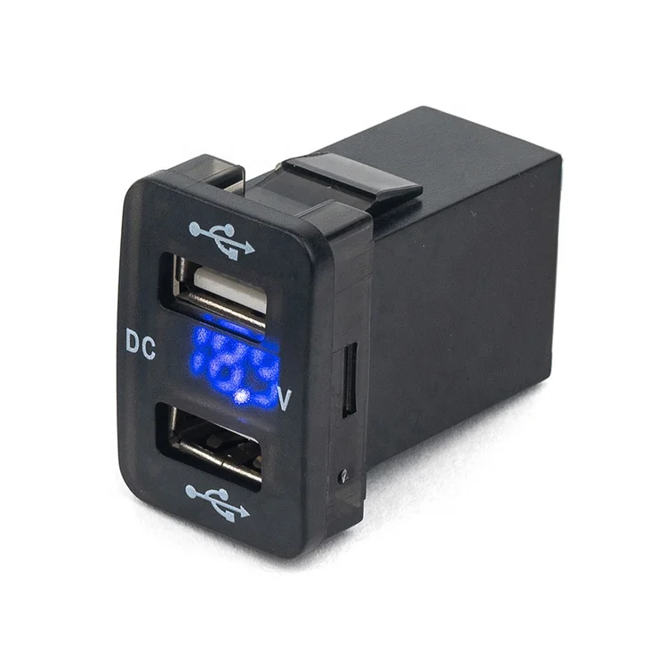 4.2A Dual USB Power Socket Best Selling Products Extension Socket 12V 24V DC Multi USB Charger With Voltmater