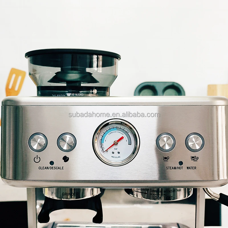 Commercial Automatic Italy Espresso Machine 15 Bar Professional Electric Coffee Maker Machine With Milk Frother For Latte cafe