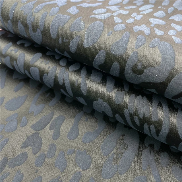 Hot Leopard Print Pattern Spandex Tulle  Fabric Cheetah Design Printed  Stretch Fabric for Dress