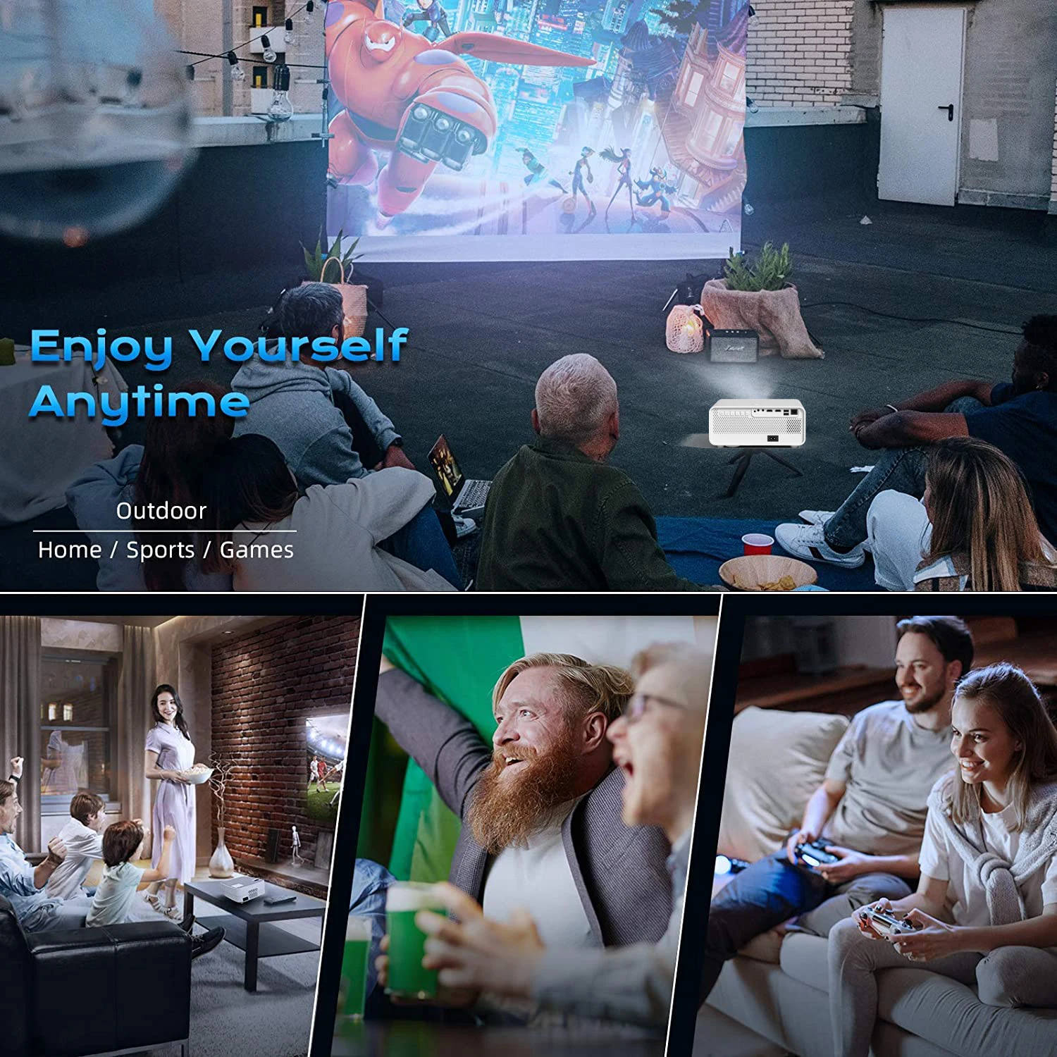 The best choice Chinese factory price home theater 1920*1080P Full HD projector