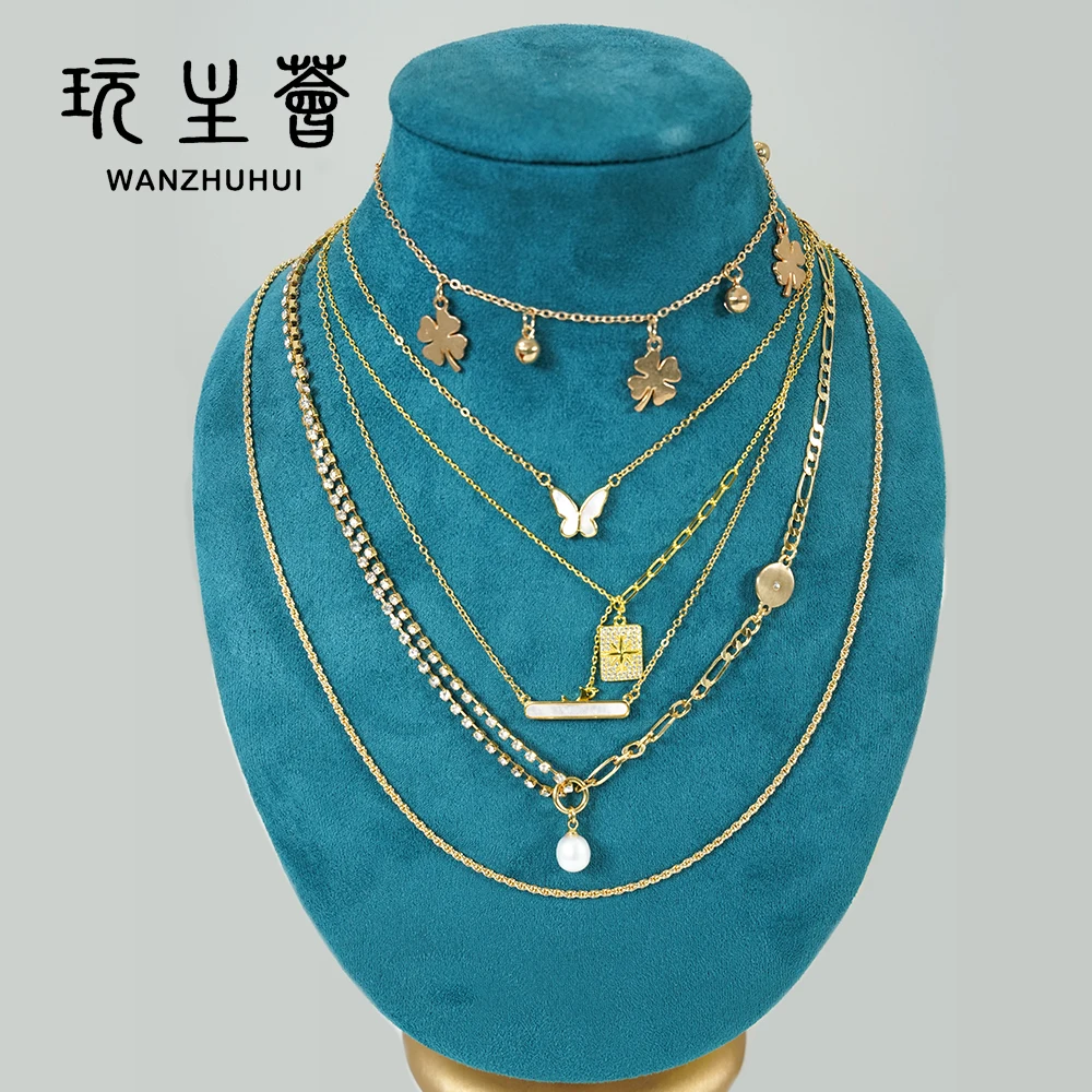 
Tiny rope link chain 14k gold plated necklace 