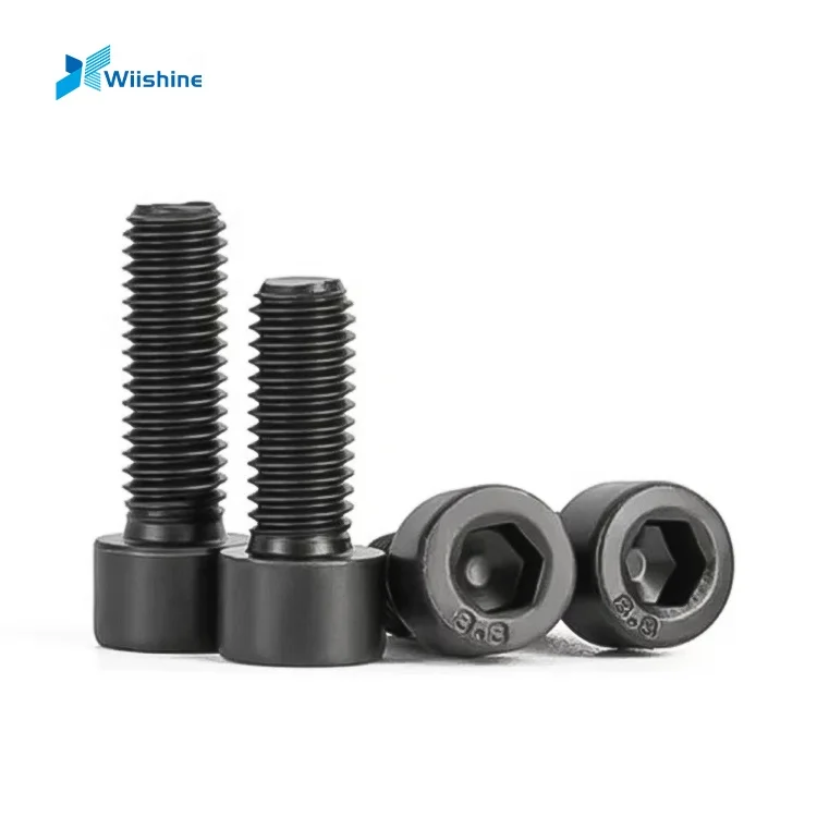 Custom Black Steel CarbonM3 M4 M5 M6 M8 Countersunk Screws CNC Machined Hex Socket Bolts