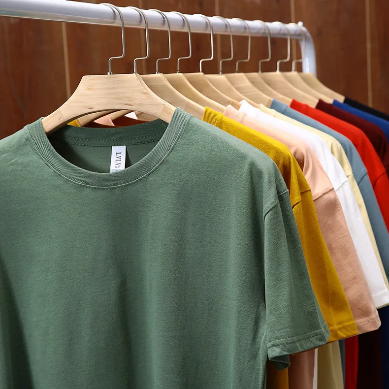 High Quality 100% Premium Cotton T-Shirt Customize Printed Logo Men O-Neck T-Shirt Custom oversized tshirt