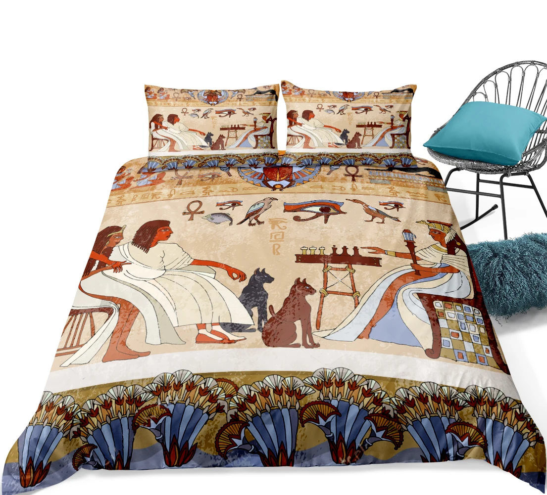 
High Quality 2021 Printed Microfiber Bed Sheet Blanket Home African Duvet Cover 