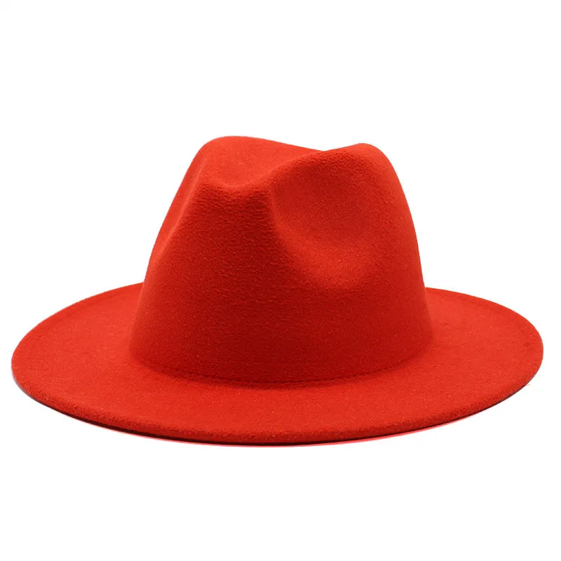 Luxury Wholesale Chapeau Femme Sombrero Fadora Mens Panama Wide Brim Felt Hat Fedora Women