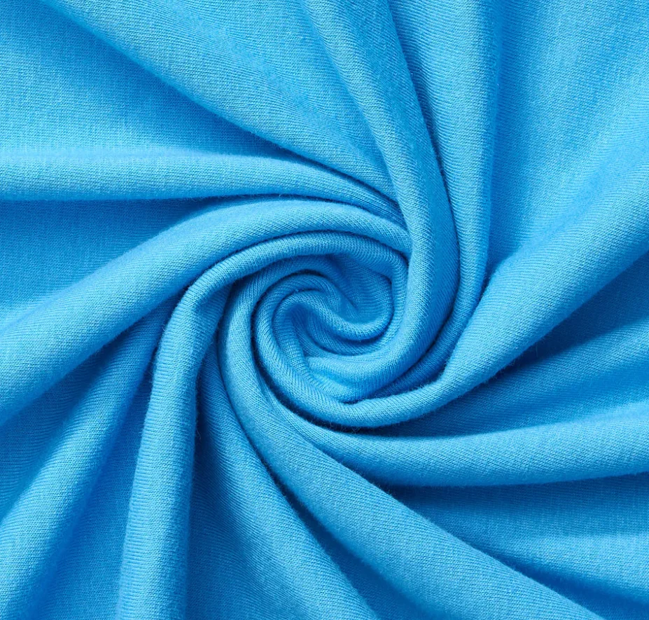 Custom wholesale heavy weight egyptian liberty pure cotton material knitted soft poplin fabric roll for clothing t-shirt hoodie