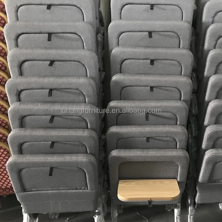 Cheap stackable  interlocking padded church chairs with Writing board