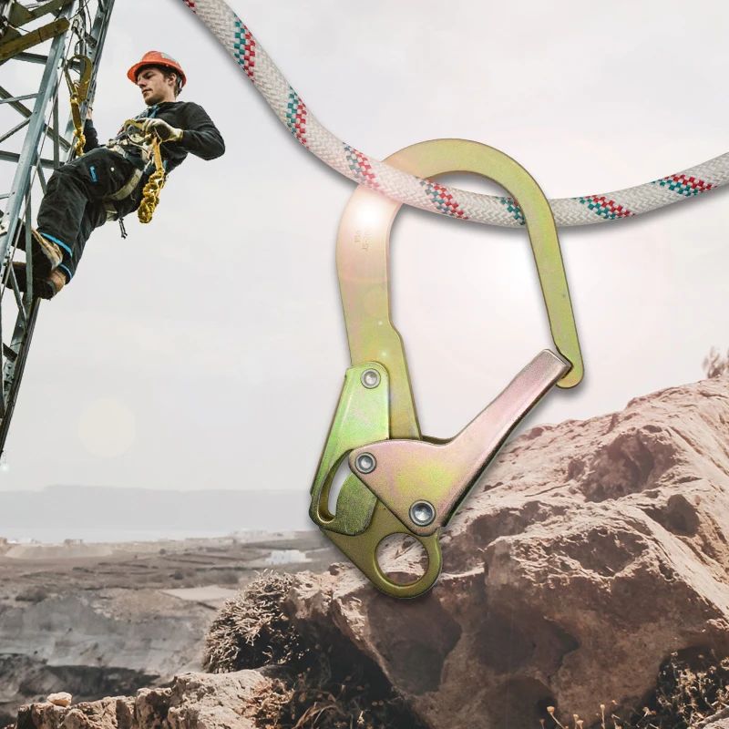 Factory Metal Safety Hook Large 23kn Forged Steel Snap Hook for Protection