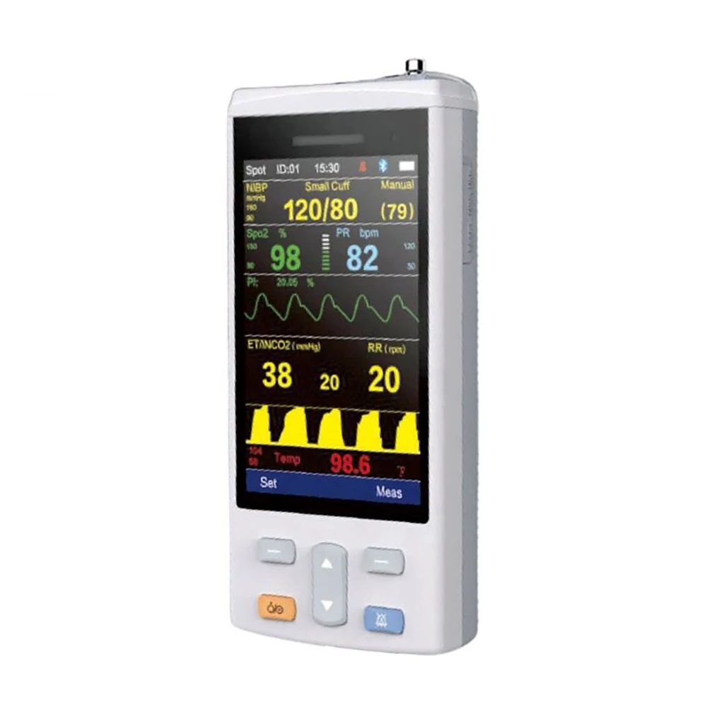 ICEN Vet Blood Pressure Monitor Digital Animal Pulse Handheld Pet Ecg Vital Signs Anaesthesia Veterinary Monitor Etco2