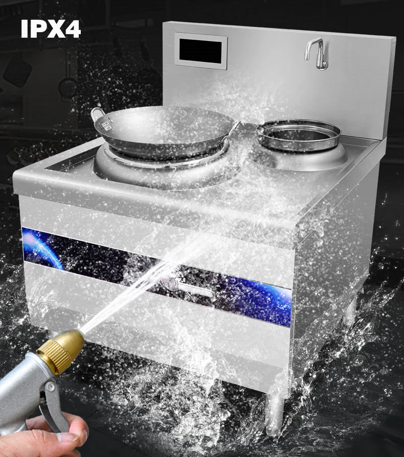 380V High Power Commercial Electric Cooker Industry Electric Stove Stock Pot Electric Range Power Adjustable