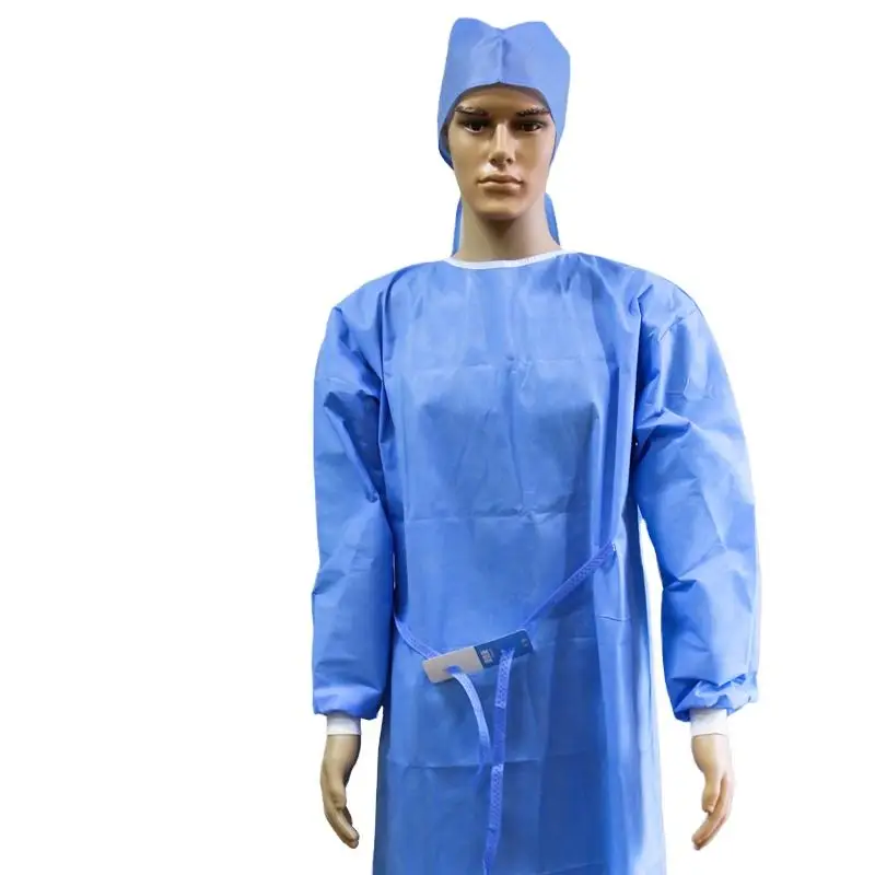 Top Best Selling Products Medical Reinforced Surgical Gown 45g Sms For Hospital With Aami Level 2 Or 3 Certification