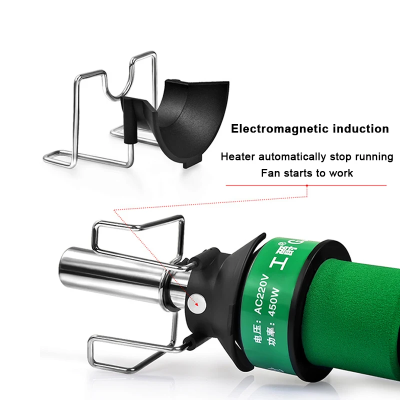 450-700W Hot Air Gun Rework Soldering Kit Adjustable Temperature for PGA/BGA/SMT Shrink Wrap Degumming DIY Renovation