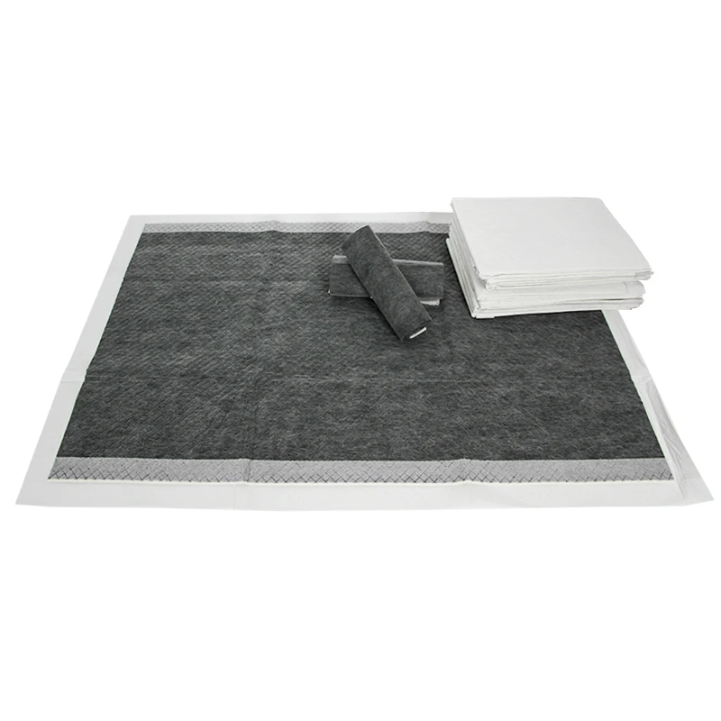 Wholesale large size super absorbent fast drying leak-proof bamboo charcoal puppy training pad