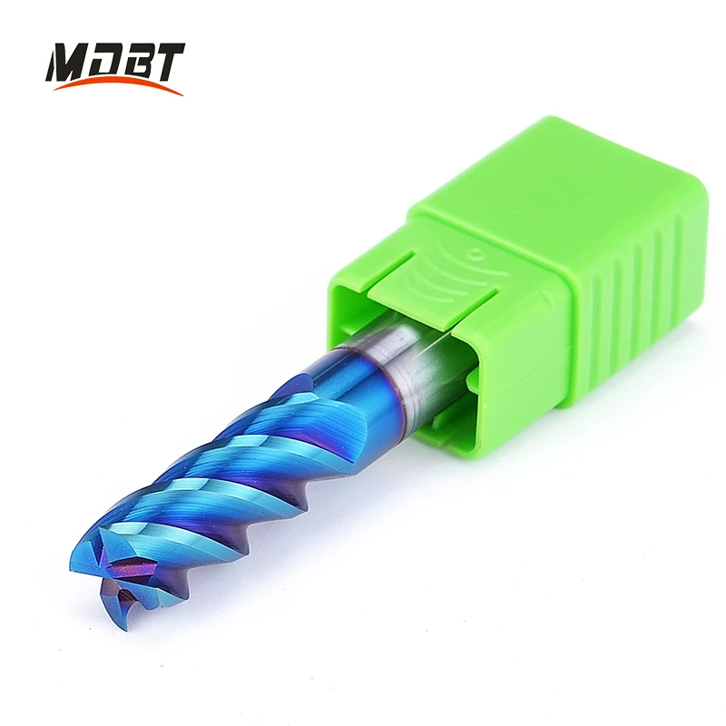 MDBT HRC65 4 Flute High Hardness Solid Carbide End Mills carbide end mill tungsten steel end mill with TiAlN coated Mold Making