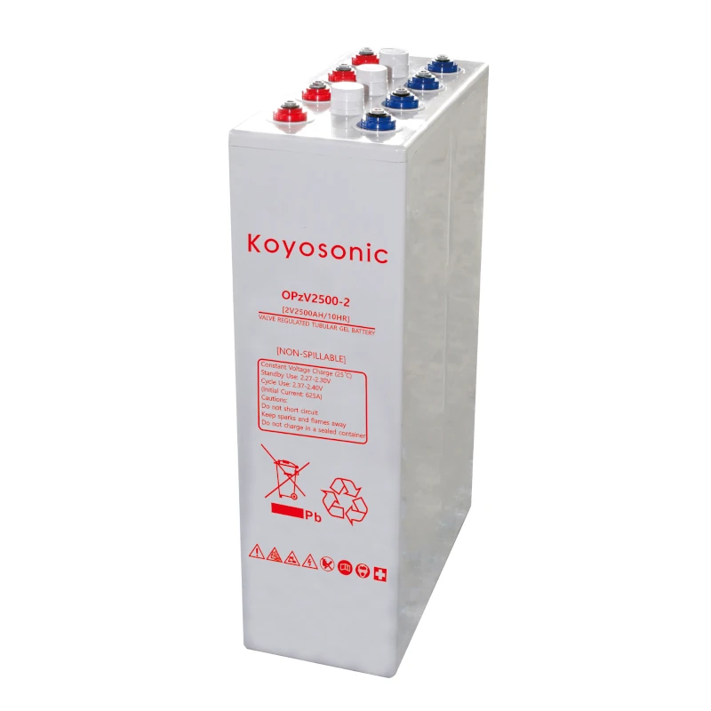 VRLA OPzV 3000Ah Gel Tubular Battery 2V 3000AH OPzS Standby Battery with 6000 cycles + 5 Years Warranty