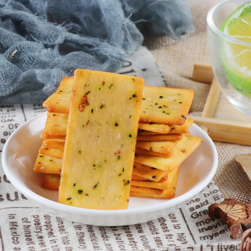 Wholesale Custom Private Label Halal 10 Snack Vegetable Thin Digestive Cracker Biscuit From China