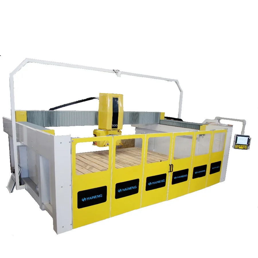 High quality SMT-500 automatic marble 3d carving multi blade 5 axis cnc heavy duty stone hand cutting machine