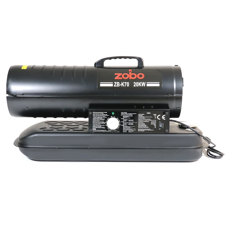 ZOBO 20KW Stainless Steel Industrial Poultry Farm Equipment Greenhouse Outdoor Heater Diesel Kerosene Oil Air Heaters