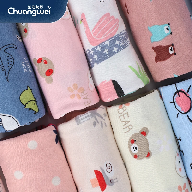 China manufacturer single-sided brushed fabric printed knitted fabric milk silk cartoon fabric