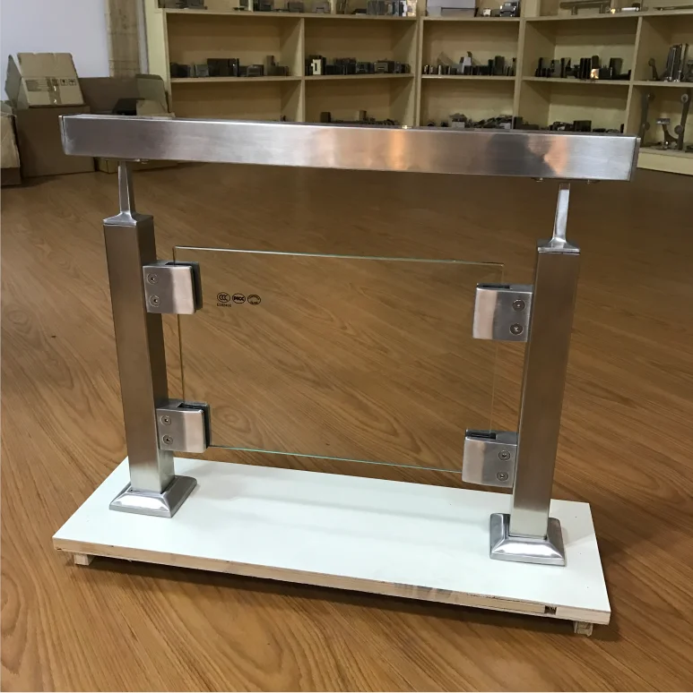 Top Sell Stainless Steel  Glass Clamp Zinc Glass Clamp For Square Tube