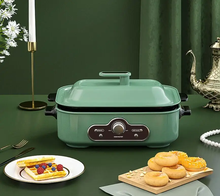 
Multi Functional Electric Grill With Hot Pot Smokeless Grill Nonstick Electric Grill 