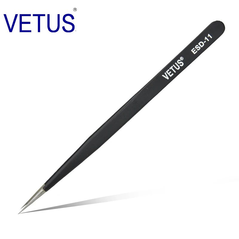  Пинцет Yelix Vetus ESD профессиональный Антистатический пинцет для наращивания ресниц из нержавеющей