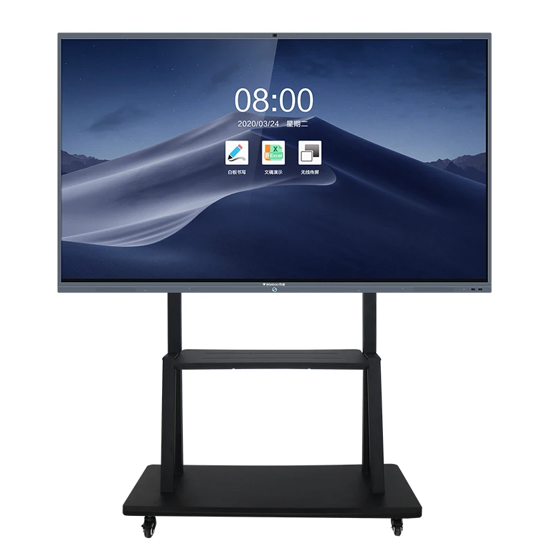65inch all in one touch interactive whiteboard one screen meeting writing smart board