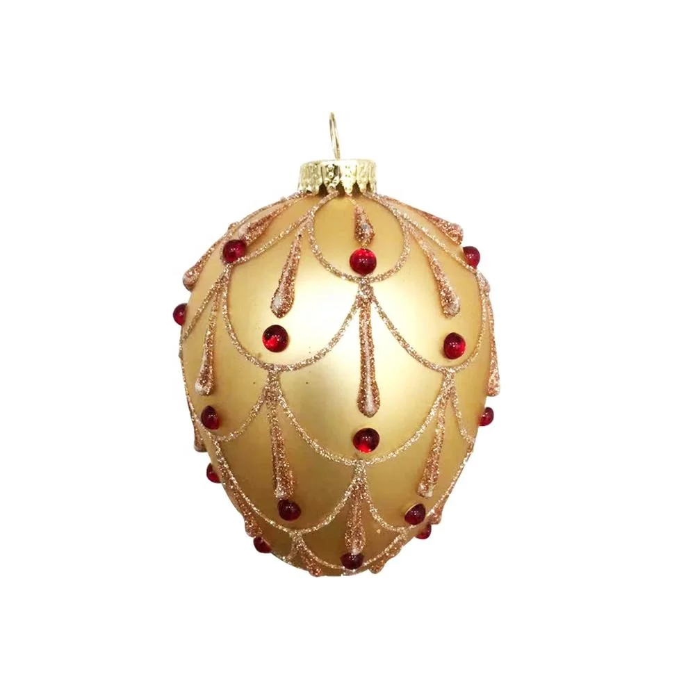 Wholesale decorative hand painted baubles christmas glass ball ornaments for xmas tree decoration