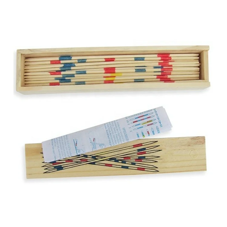 Wooden Mikado Pick Up Sticks Game Set