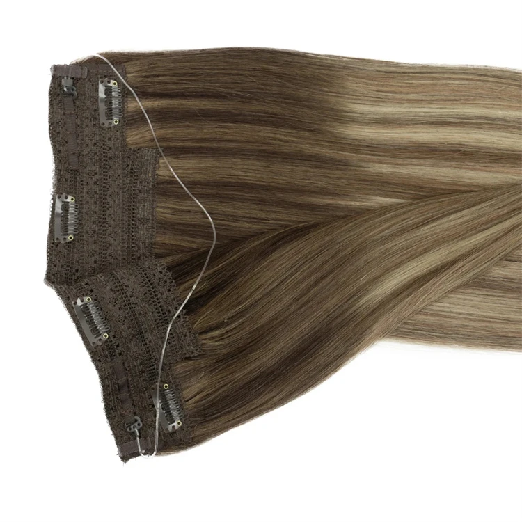 Новые накладные волосы Halo Скрытая проволочная невидимая рыбья линия эластичная нить для наращивания человеческих волос