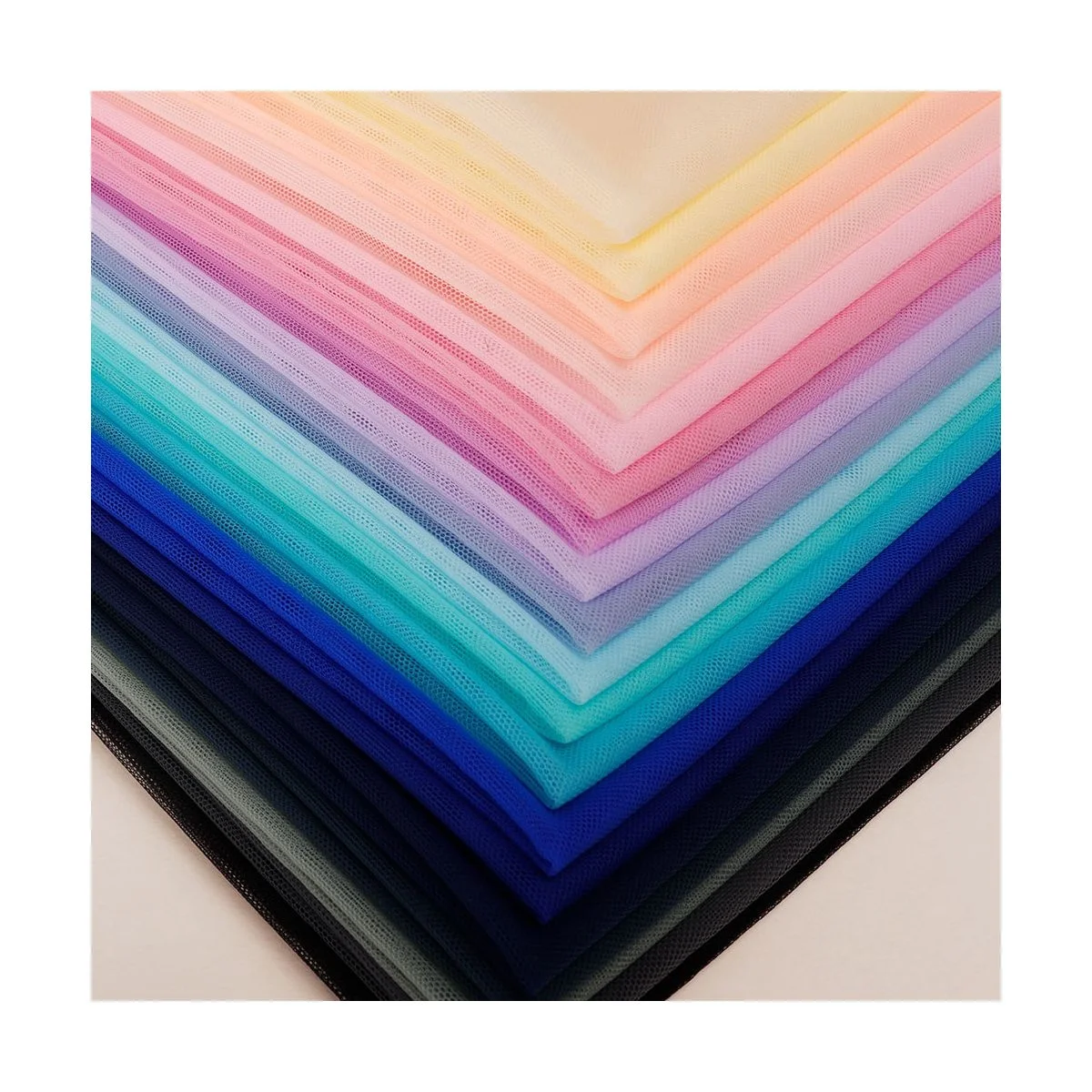 Popular Soft Tricot Mesh TuTu Warp Knitted Wedding Hayal American Nylon Tulle Bolt Fabric