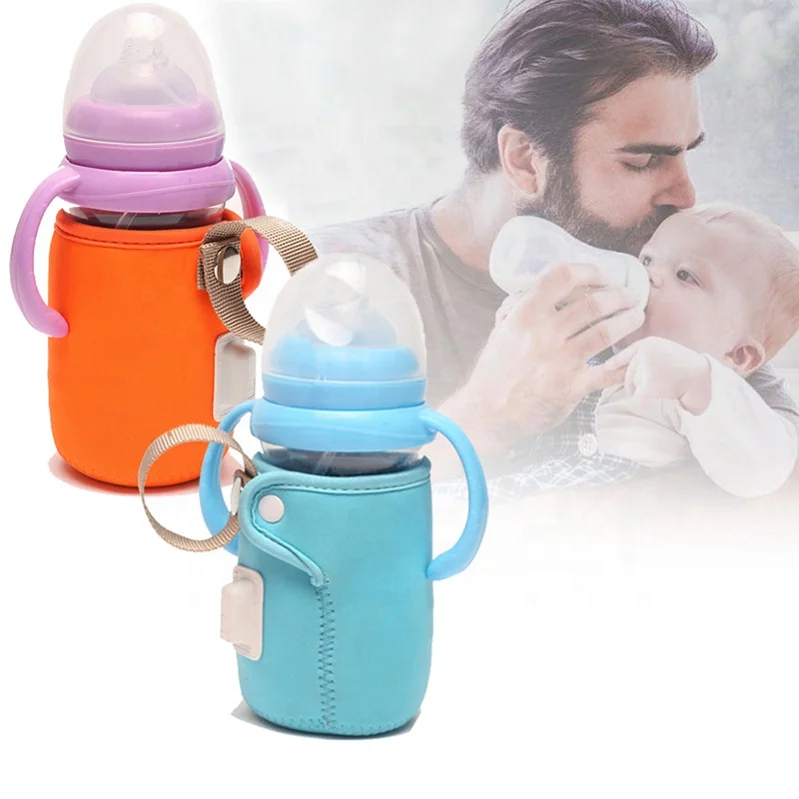 Customs travel portable car use USB milk water bottle warmer