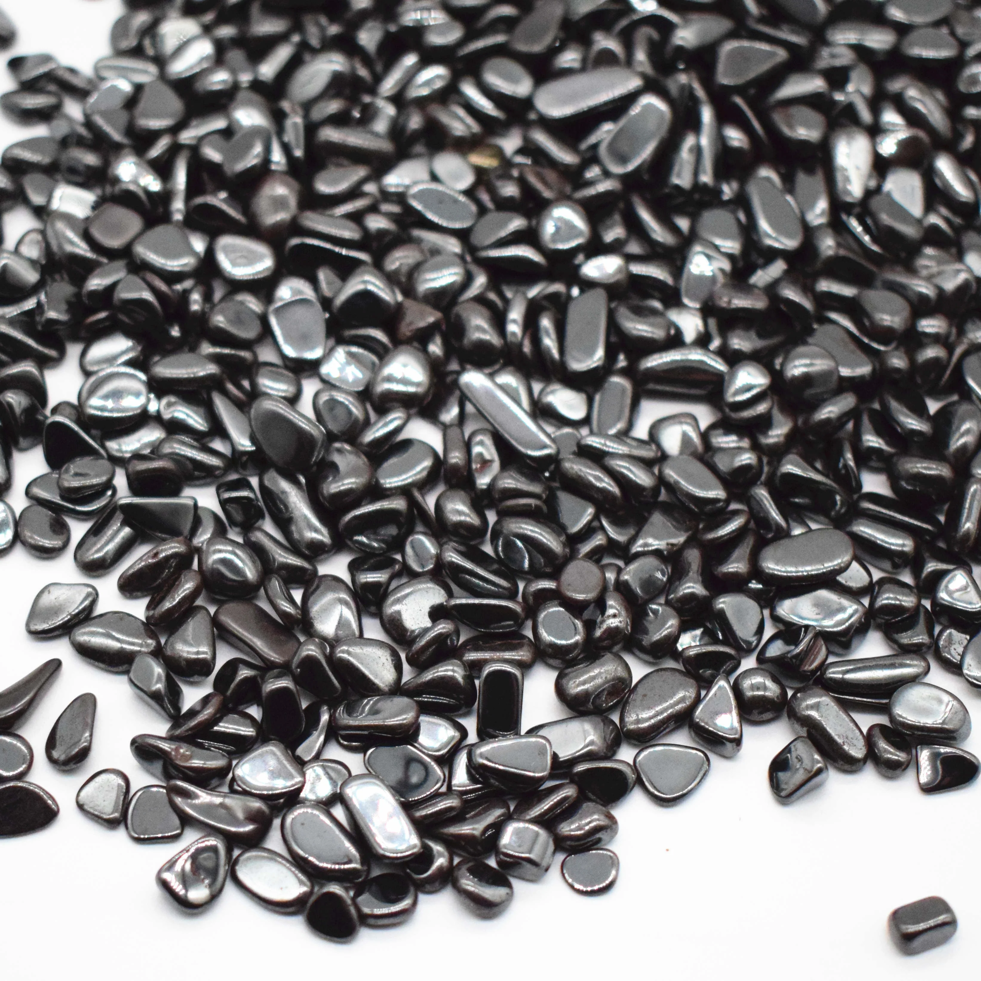 Bulk wholesale Natural hematite Tumbled stones Crystal Gravel for Sale
