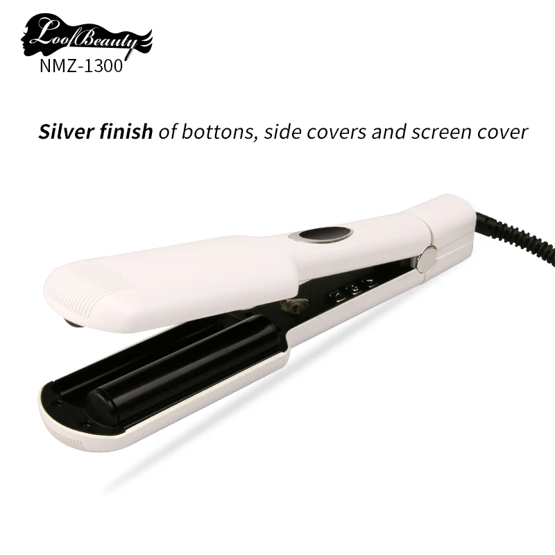 Straight hair curling dual-use artifact curling stick LCD display five-tube wave curling straight plate clip home