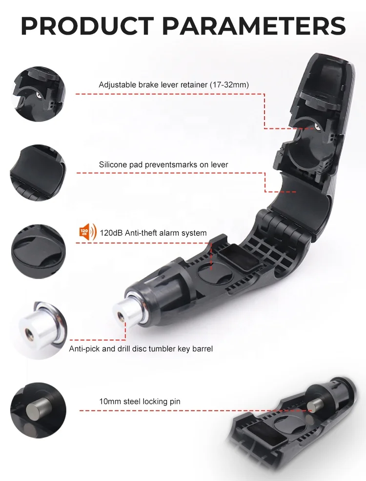 Factory Outlet Lock For Scooter Anti Theft Bike Handle Lock Grip Lock Motorcycle