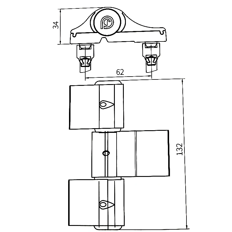 3H Factory Aluminium Alloy Window and  Door Hinge