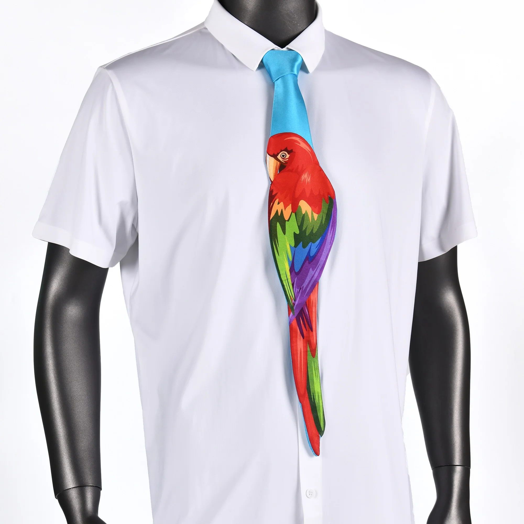 Заказные полиэстровые, с принтом в виде птичек, галстуки весело мужской женский Галстуки забавные галстуки (8 см), с животным узором, с принтом на завязках